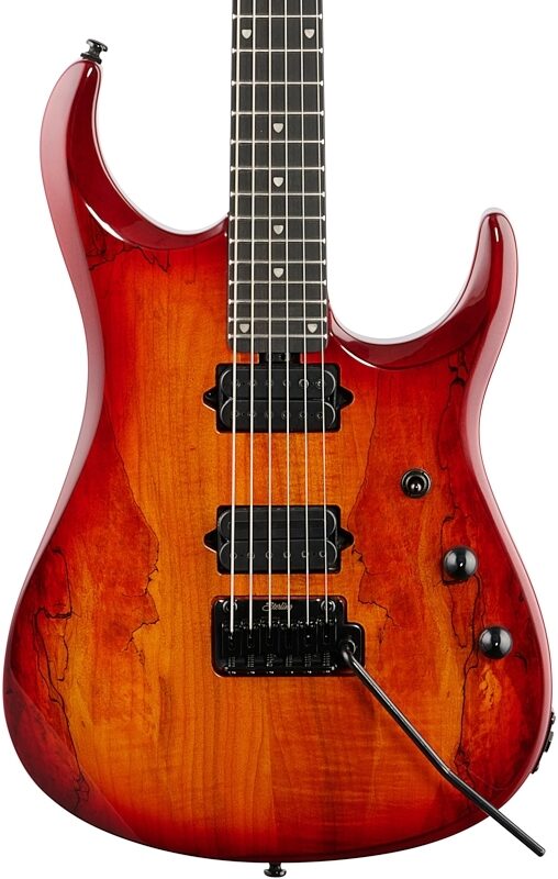 Sterling by Music Man JP150 DiMarzio Electric Guitar (with Gig Bag), Blood Orange Burst, Body Straight Front
