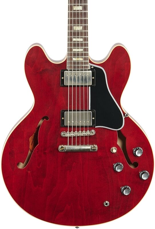 Gibson Custom '64 ES-335 Reissue VOS Electric Guitar (with Case), 60s Cherry, Body Straight Front