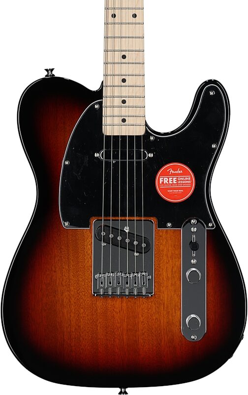 Squier Affinity Telecaster Electric Guitar, Maple Fingerboard, 3-Color Sunburst, Body Straight Front
