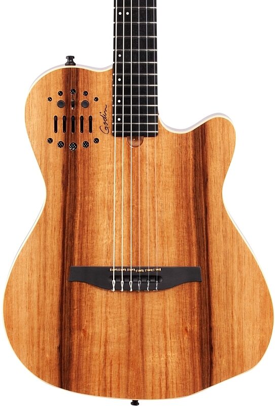 Godin ACS-SA Koa Classical Acoustic-Electric Guitar (with Gig Bag), New, Body Straight Front