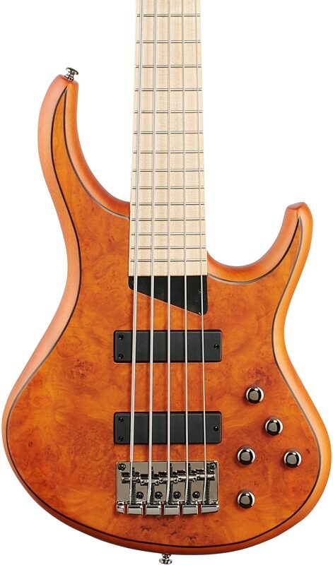 MTD Kingston Z5MP Electric Bass, 5-String, Satin Amber, Body Straight Front