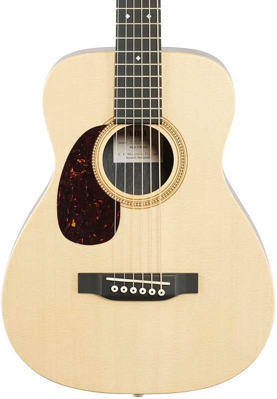 Martin LX1RE Little Martin Acoustic-Electric Guitar, Left-Handed (with Gig Bag), New, Body Straight Front