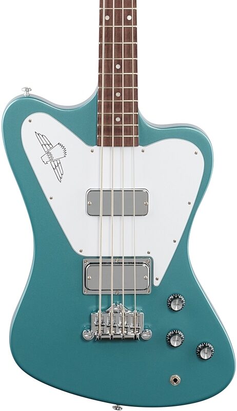 Gibson Non-Reverse Thunderbird Electric Bass (with Case), Pelham Blue, Body Straight Front