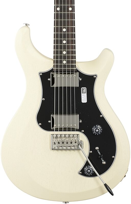 PRS Paul Reed Smith S2 Satin Standard 22 Electric Guitar (with Gig Bag), Antique White, Body Straight Front