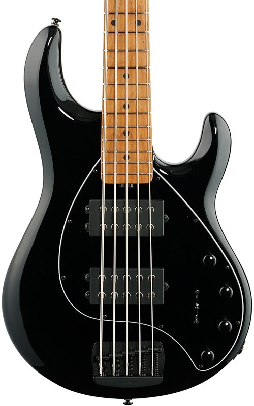 Ernie Ball Music Man StingRay 5 Special HH Electric Bass (with Case), Black, Body Straight Front