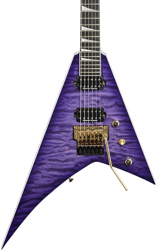 Jackson Pro Rhoads RR24Q Electric Guitar, Transparent Purple, USED, Blemished, Body Straight Front