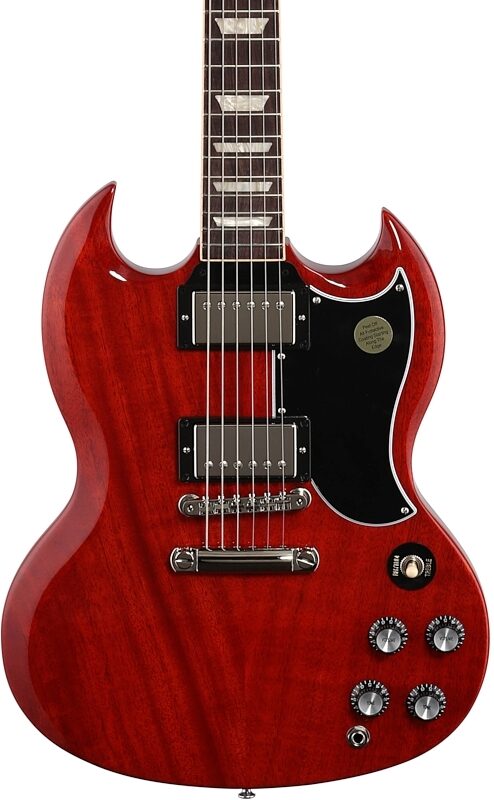 Gibson SG Standard '61 Electric Guitar (with Case), Vintage Cherry, Body Straight Front