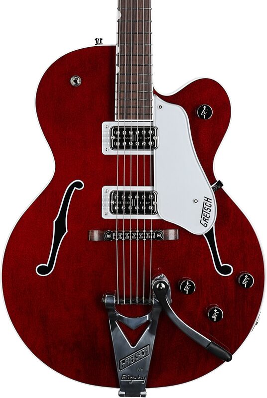 Gretsch G6119T-ET Players Edition Tennessee Rose Electrotone Electric Guitar (with Case), Cherry Stain, Body Straight Front