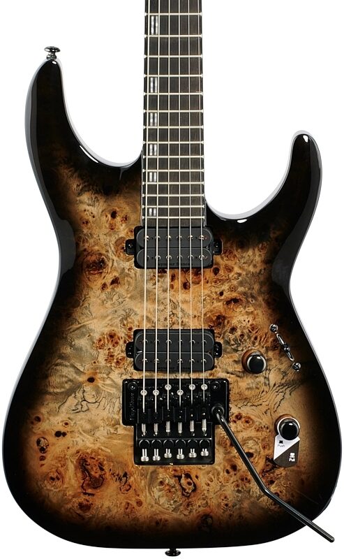 ESP LTD H-1001FR Electric Guitar, Black Natural Fade, Body Straight Front