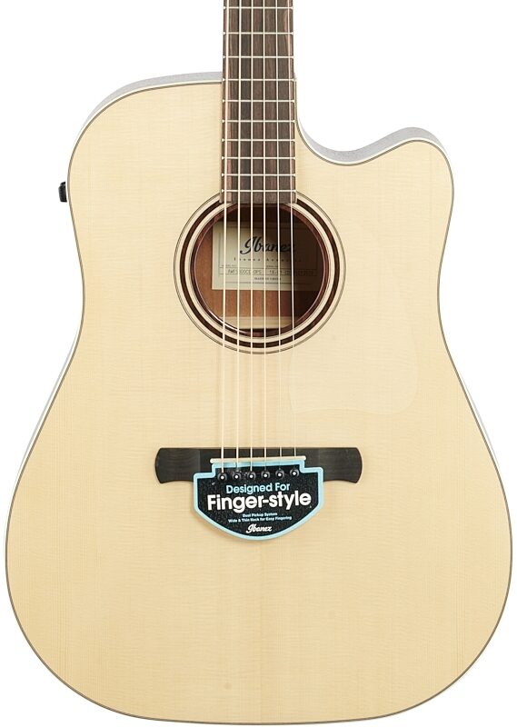 Ibanez AWFS300CE Fingerstyle Series Acoustic-Electric Guitar (with Gig Bag), Open Pore Stain, Body Straight Front