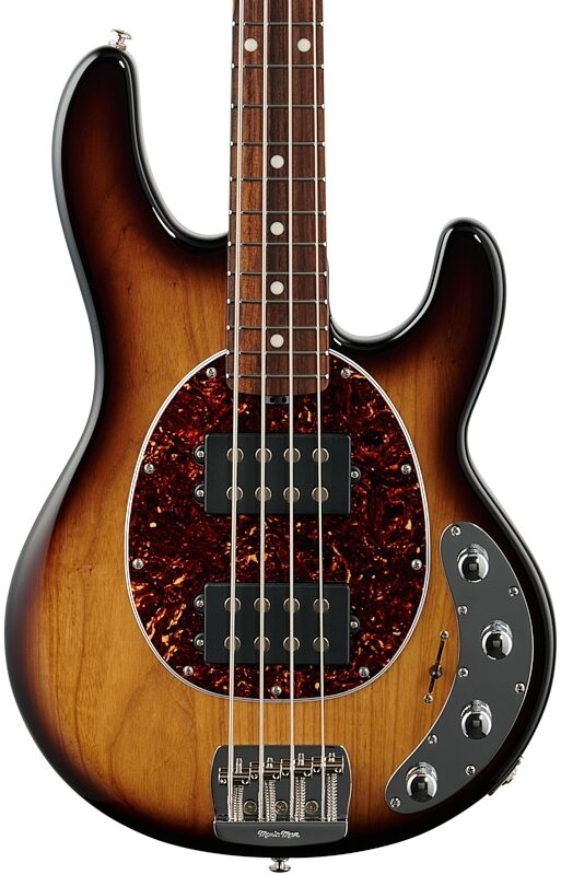 Ernie Ball Music Man StingRay Special HH Electric Bass (with Case), Burnt Ends, Body Straight Front