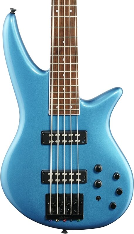 Jackson X Series Spectra SBXM V Bass Guitar, Electric Blue, Body Straight Front