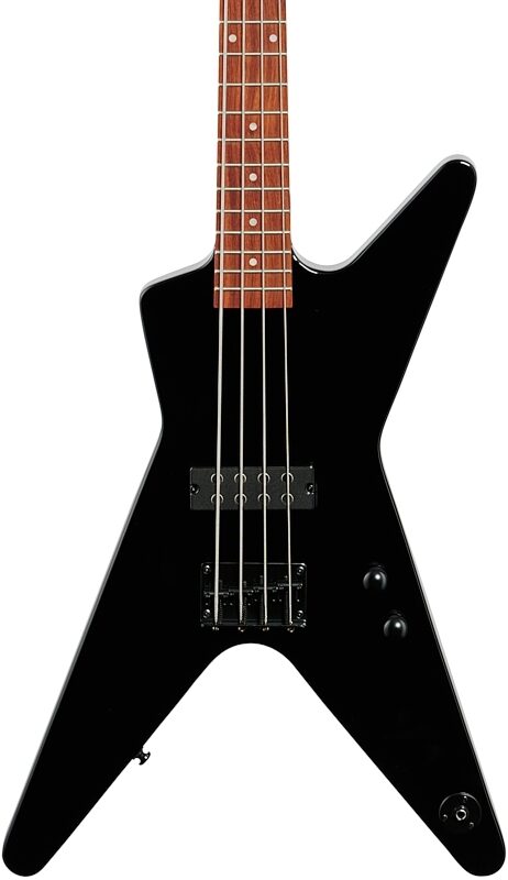 Dean ML Metalman Electric Bass, Black, Body Straight Front