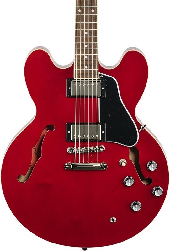 Epiphone ES-335 Electric Guitar, Cherry, Body Straight Front