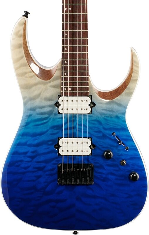 Ibanez RGA42HPQM Electric Guitar, Blue Iceberg Gradation, Body Straight Front
