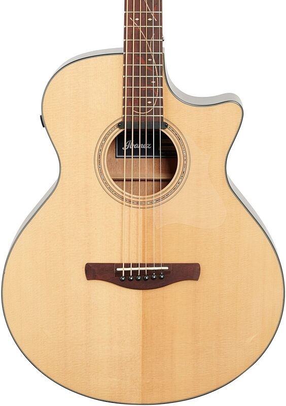 Ibanez AE275BT Acoustic-Electric Baritone Guitar, Natural Low Gloss, Body Straight Front