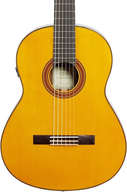 Yamaha CG-TA TransAcoustic Nylon Classical Acoustic-Electric Guitar, New, Body Straight Front