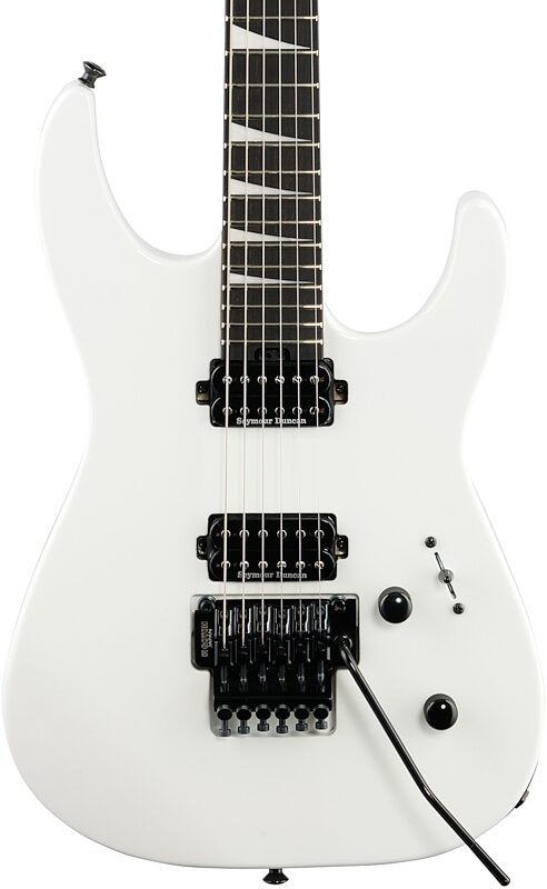 Jackson MJ Series Dinky DKR Electric Guitar, with Ebony Fingerboard (and Case), Snow White, Body Straight Front