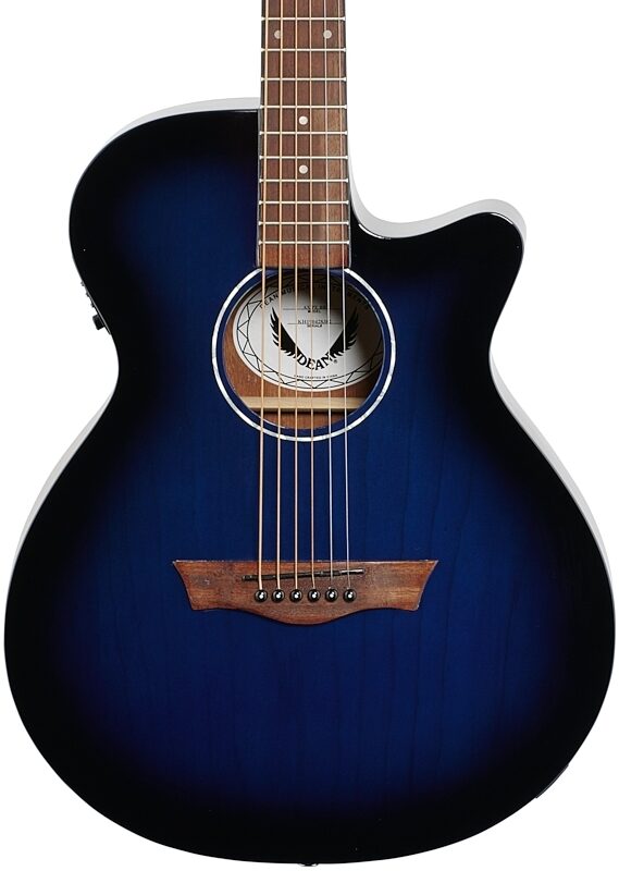 Dean AXS Performer Acoustic-Electric Guitar, Blue Burst, Body Straight Front