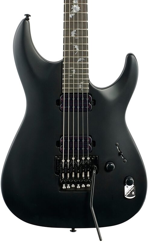 Schecter Damien-6FR Electric Guitar, Satin Black, Body Straight Front