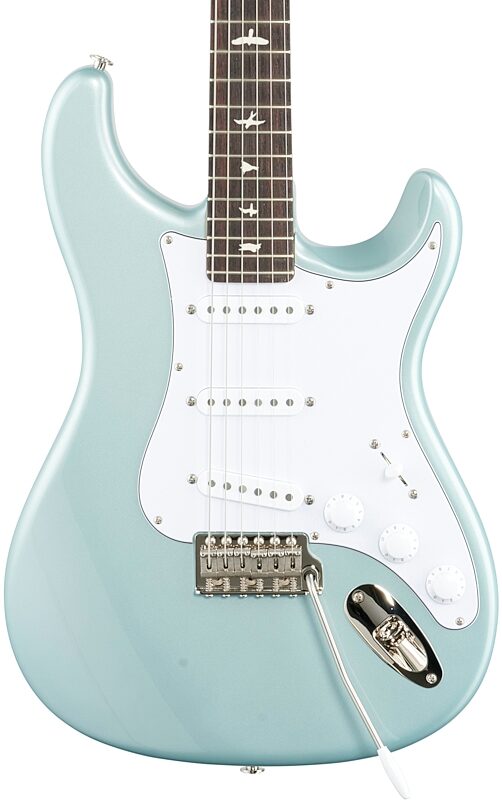 PRS Paul Reed Smith John Mayer Silver Sky Electric Guitar, Rosewood Fretboard (with Gig Bag), Polar Blue, Body Straight Front