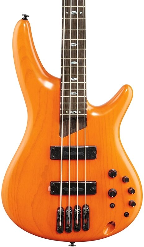 Ibanez SR4600 Prestige Electric Bass (with Case), Orange Solar Flare, Body Straight Front