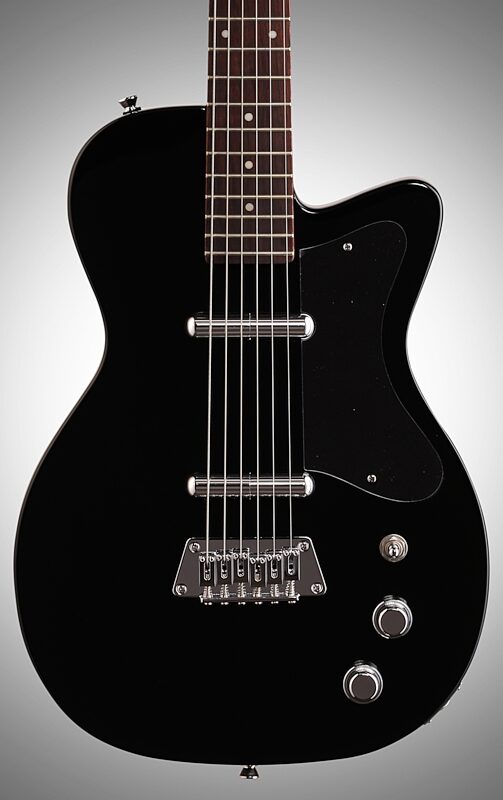 Silvertone Classic 1303/U2 Electric Guitar, Black, Body Straight Front