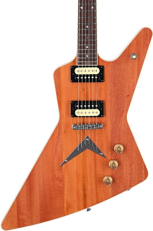 Dean '79 Z Electric Guitar, Natural Mahogany, Body Straight Front