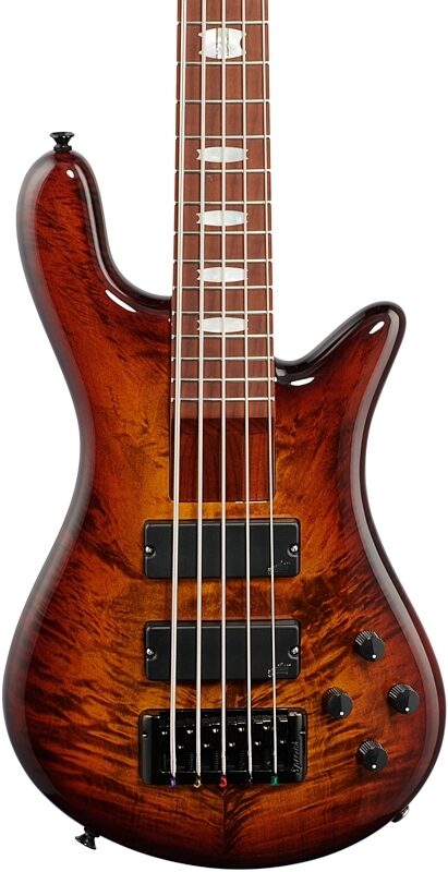 Spector EuroBolt 5 Electric Bass, 5-String (with Gig Bag), Tobacco Sunburst Gloss, Body Straight Front