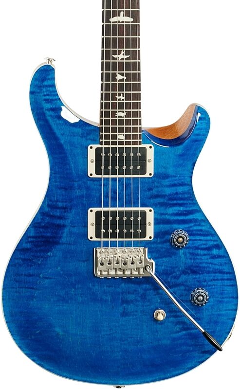 PRS Paul Reed Smith CE24 Electric Guitar (with Gig Bag), Blue Matteo, with Gig Bag, Body Straight Front