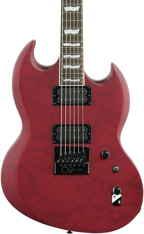 ESP LTD Viper 1000 Evertune Electric Guitar, See-Thru Black Cherry, Body Straight Front