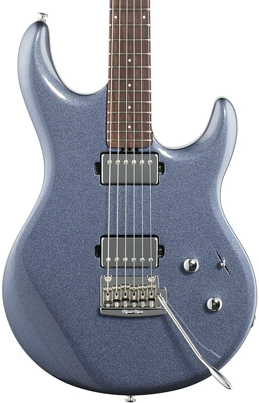 Ernie Ball Music Man Luke 3 HH Electric Guitar (with Case), Bodhi Blue, Body Straight Front