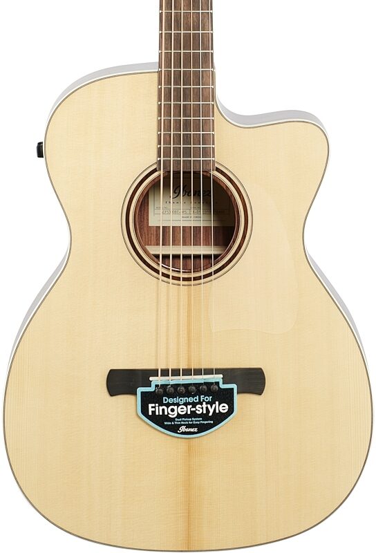 Ibanez Fingerstyle Series ACFS380 Acoustic-Electric Guitar (with Gig Bag), Open Pore Stain, Body Straight Front