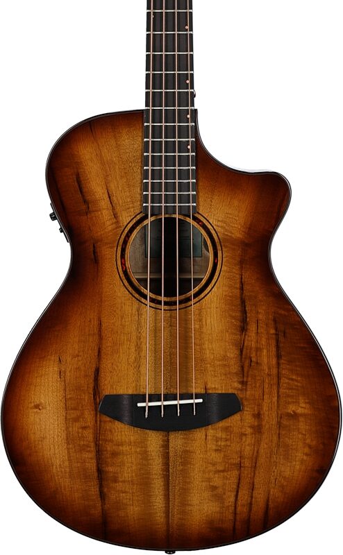 Breedlove ECO Pursuit Exotic S Concerto CE Acoustic-Electric Bass Guitar, Amber, Body Straight Front