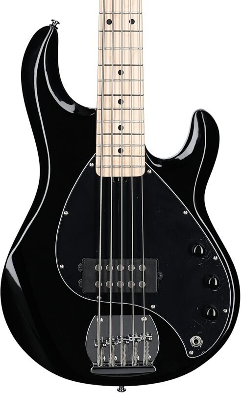 Sterling by Music Man StingRay 5 Electric Bass, 5-String, Black, Body Straight Front