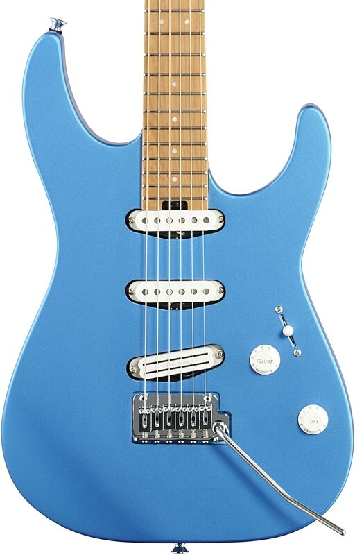 Charvel DK22 SSS 2PT CM Electric Guitar, Electric Blue, Body Straight Front