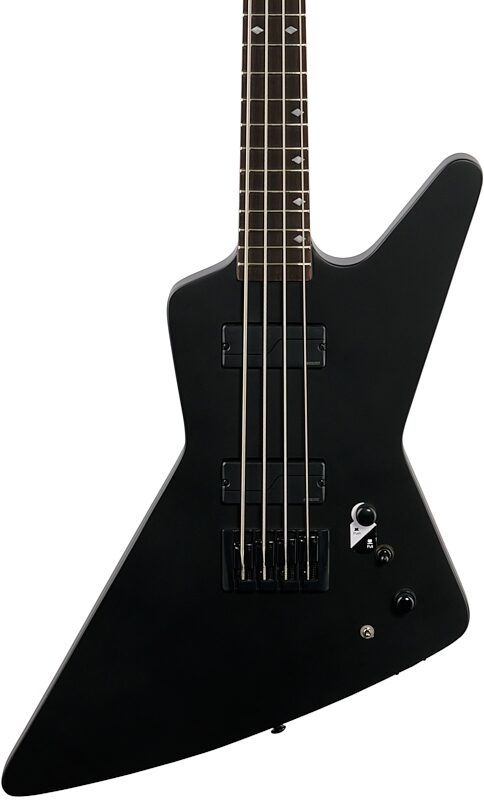 Dean Z Select Electric Bass with Fishman Pickups, Satin Black, Body Straight Front
