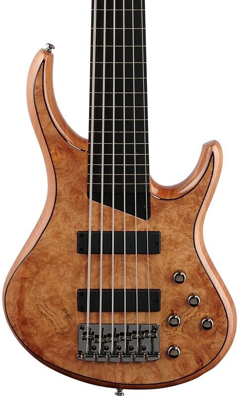 MTD Kingston Z6 Fretless Electric Bass, 6-String, Natural Gloss, Body Straight Front