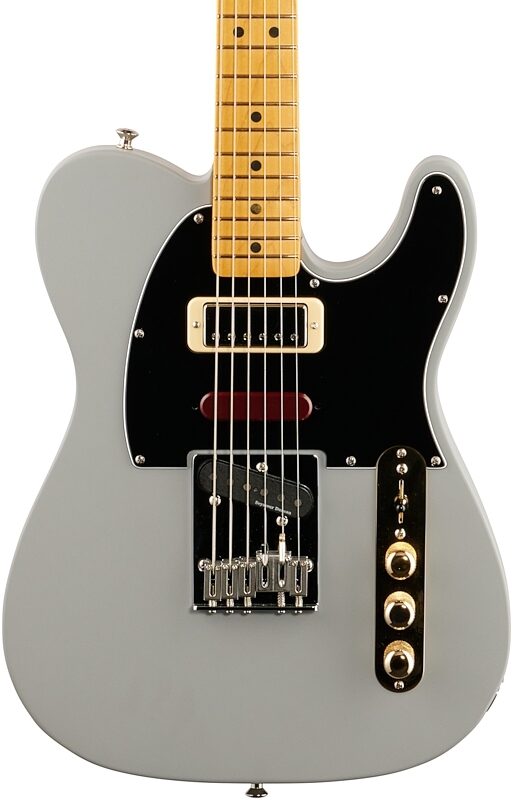 Fender Brent Mason Telecaster Electric Guitar, Maple Fingerboard (with Case), Primer Gray, Body Straight Front