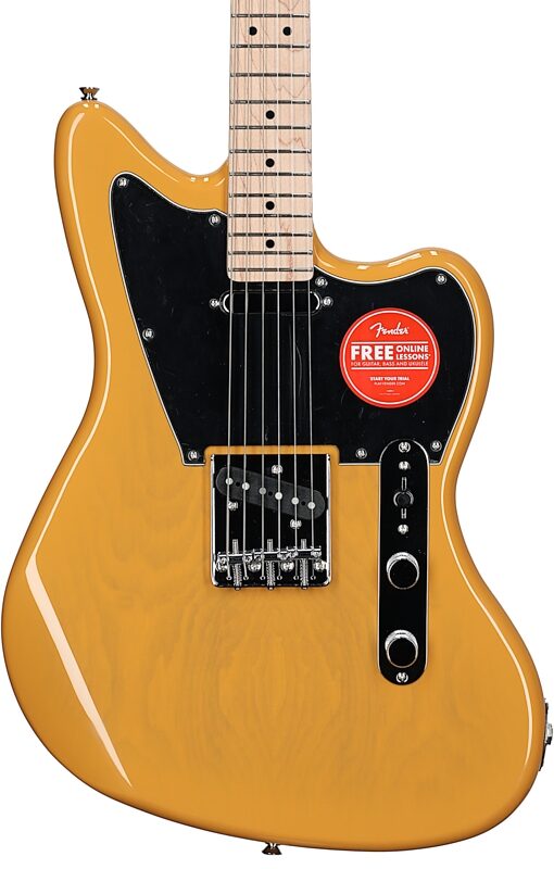 Squier Paranormal Offset Telecaster Electric Guitar, Maple Fingerboard, Butterscotch Blonde, Body Straight Front