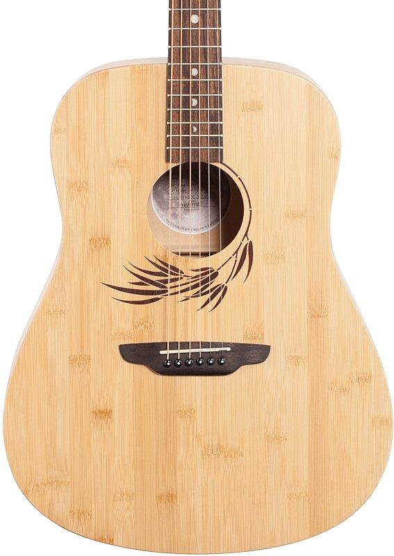 Luna Woodland Bamboo Dreadnought Acoustic Guitar, New, Body Straight Front
