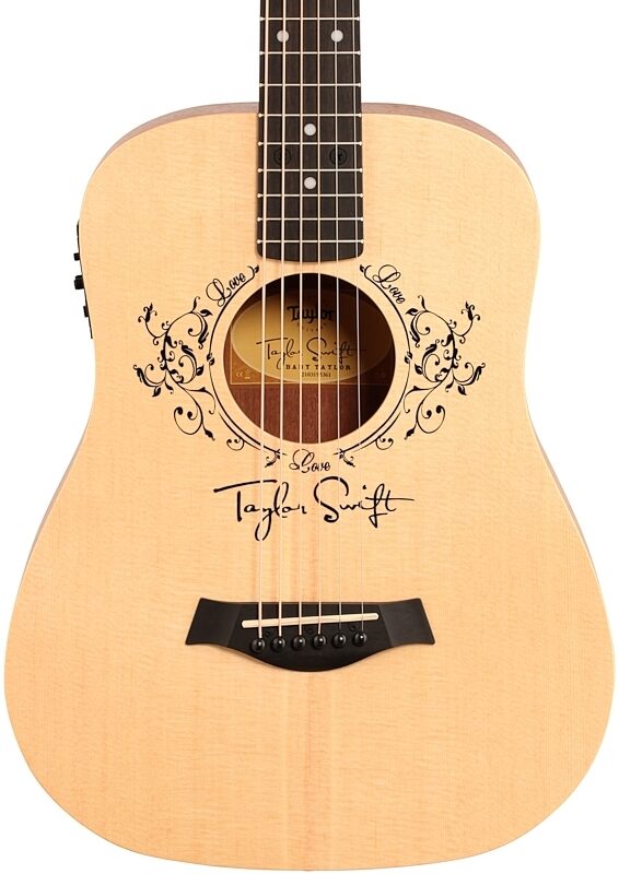 Taylor TSBTe Taylor Swift Baby Taylor Acoustic-Electric Guitar (with Gig Bag), New, Body Straight Front