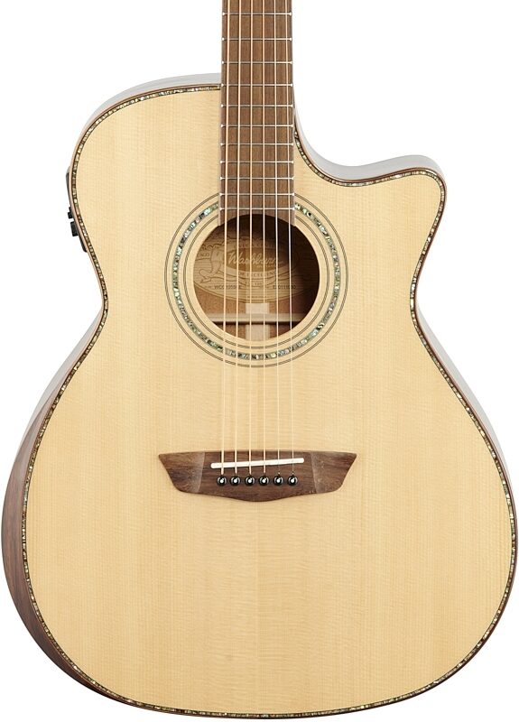 Washburn G105SCE Comfort Series Grand Auditorium Acoustic-Electric Guitar, New, Body Straight Front