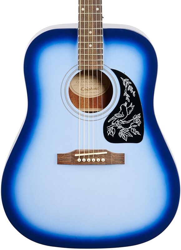Epiphone Starling Acoustic Player Pack (with Gig Bag), Blue, Body Straight Front