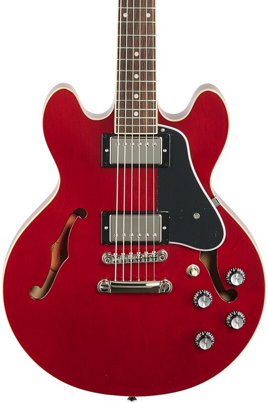 Epiphone ES-339 Semi-Hollowbody Electric Guitar, Cherry, Body Straight Front