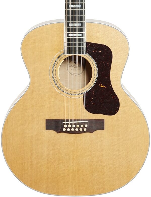 Guild F-512E Jumbo Maple Acoustic-Electric Guitar, 12-String (with Case), New, Body Straight Front