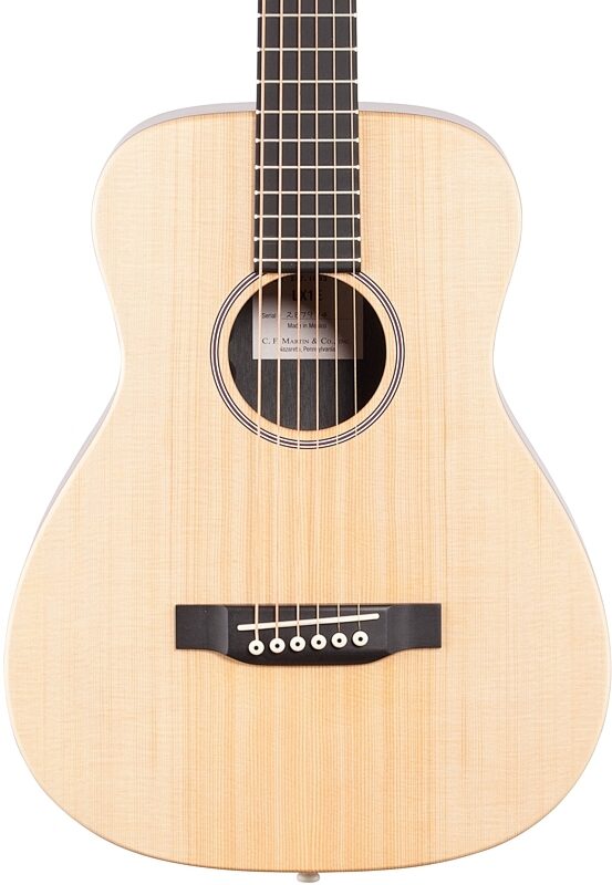 Martin LX1E Little Martin Acoustic-Electric Guitar (with Gig Bag), Natural, Body Straight Front