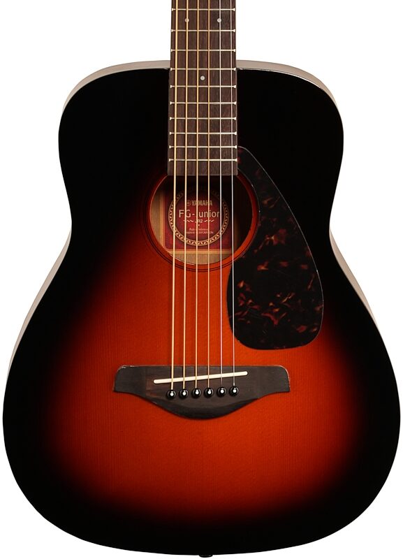 Yamaha JR2 3/4-Size Folk Acoustic Guitar (with Gig Bag), Tobacco Sunburst, Body Straight Front