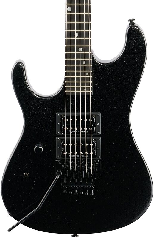 Kramer Nightswan Electric Guitar, Left-Handed, Jet Black Metallic, Body Straight Front