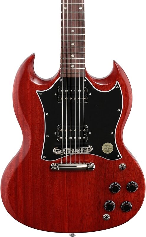 Gibson SG Tribute Electric Guitar (with Soft Case), Vintage Satin Cherry, Body Straight Front